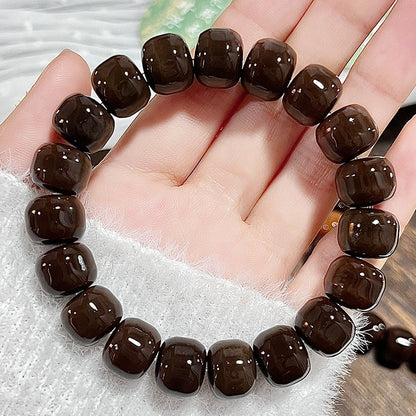 New Bodhi Bracelet with Burger-Shaped Beads (Multiple Colors Available)