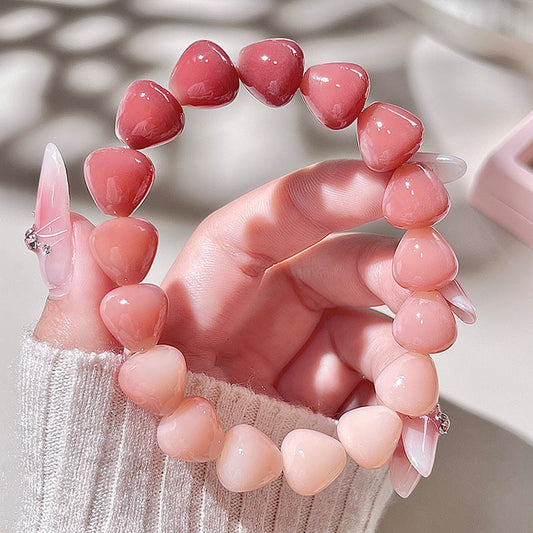 Bracelet Bodhi en forme de goutte rose – Plusieurs couleurs disponibles 