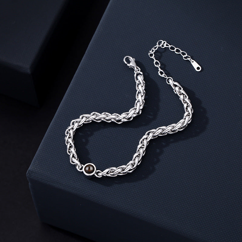 Individuelles gedrehtes Fotoarmband