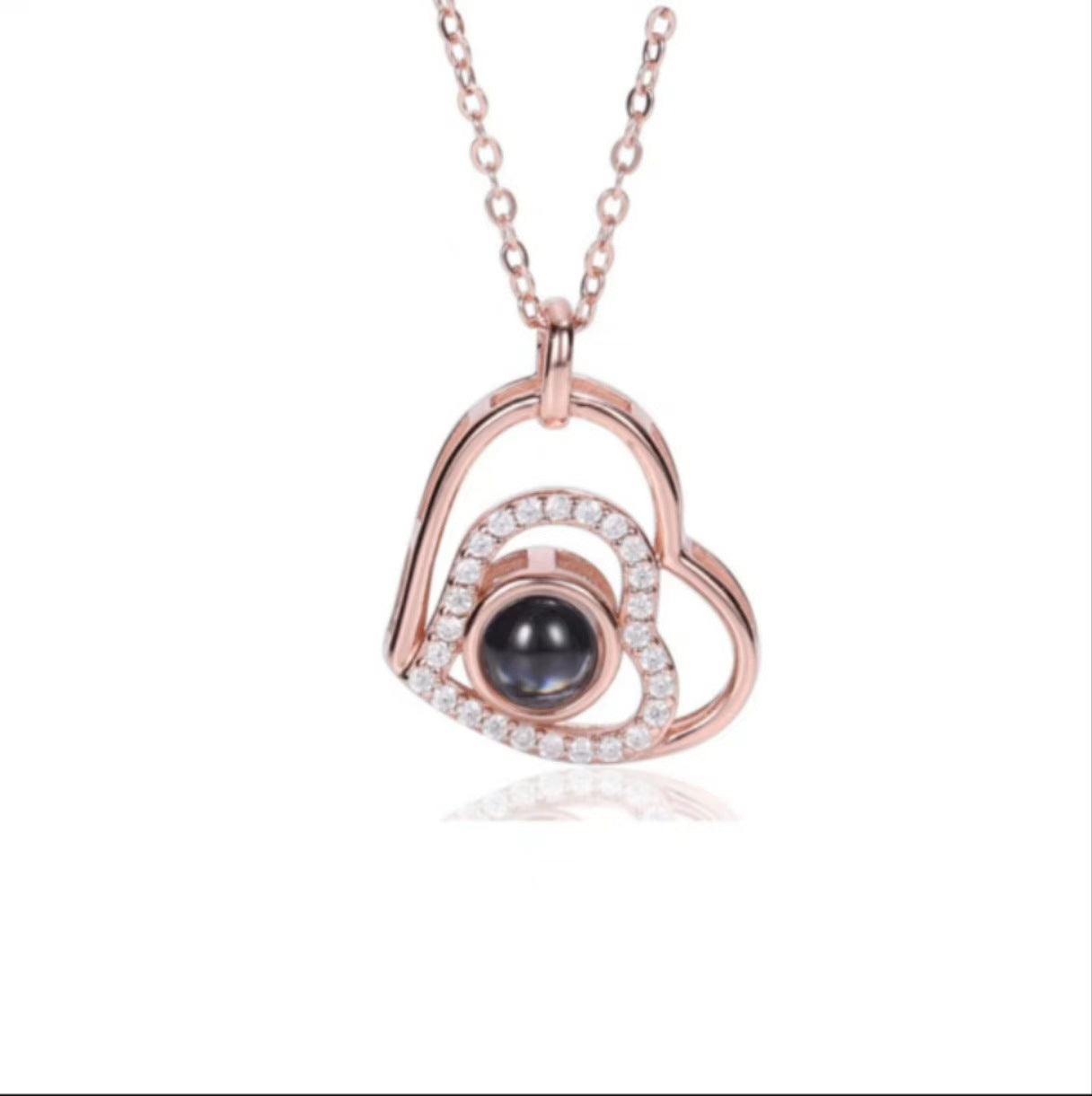 Collier photo personnalisé avec projection | Téléchargez votre photo cachée