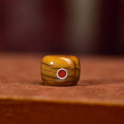 Tibetan Old Material Duobao Inlaid Yak Bone Loose Beads DIY Buddha Bead Jewelry
