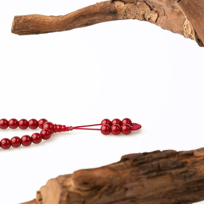 8mm Red Agate Bracelet 108 Bead Mala Prayer Beads