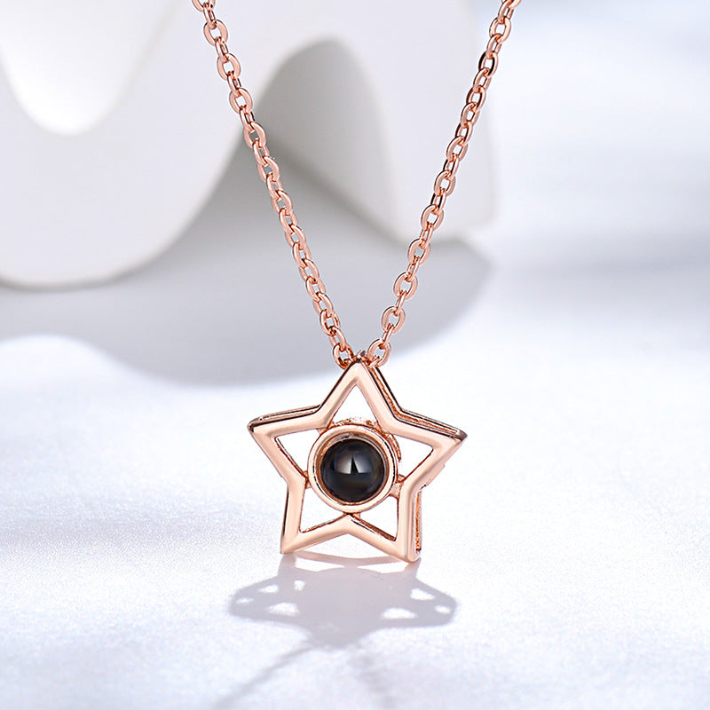 Collier photo étoile personnalisé
