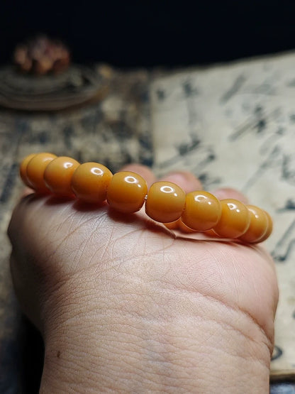 Natürliche Bodhi-Wurzel-Armbänder Perlenarmband für den Frieden