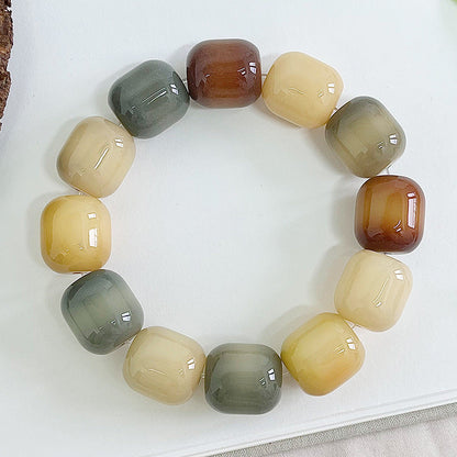 Large Bodhi Bead Bracelet Meditation Prayer Beads for Inner Peace