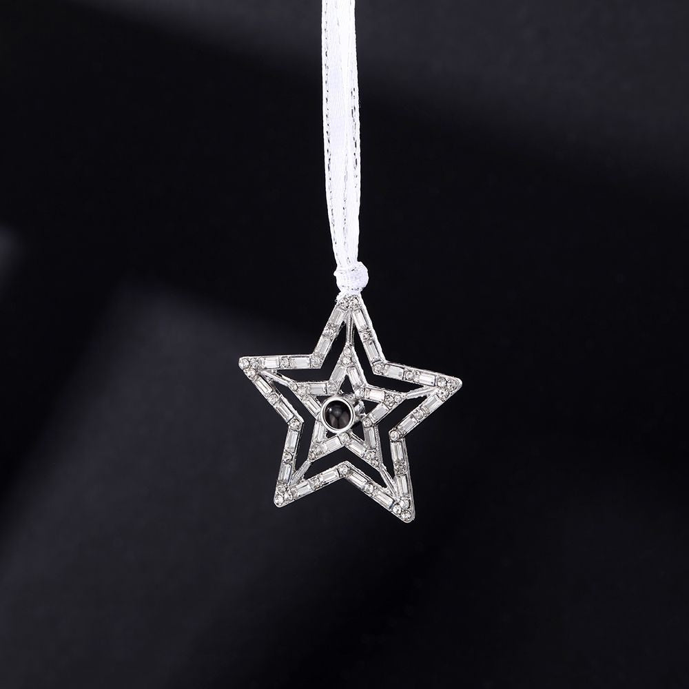 Personalisiertes Fotoornament für Weihnachten