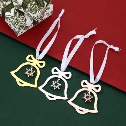 Personalisiertes Weihnachtsglockenornament mit Foto im Inneren