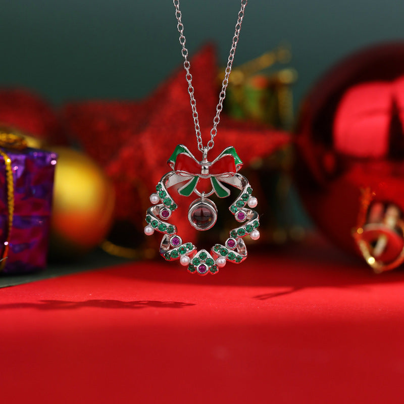 Collier pendentif cloche personnalisé avec photo à l'intérieur