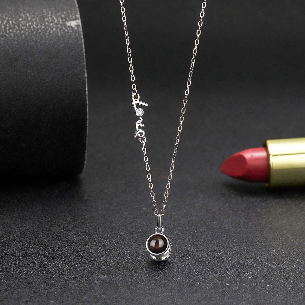 Personalisierte Liebesfoto-Halskette