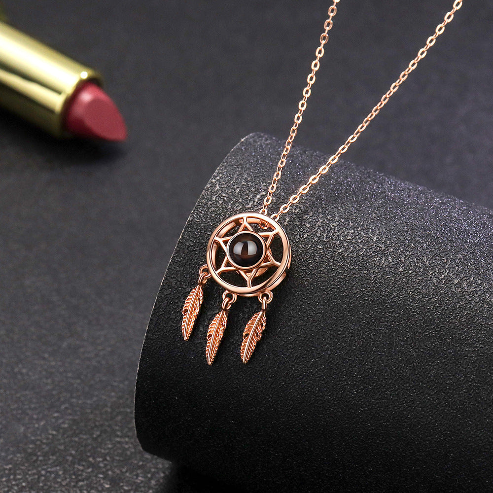 Personalisierte Traumfänger-Fotoprojektionskette