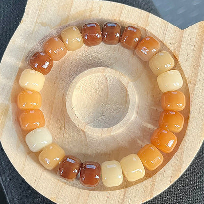 New Bodhi Bracelet with Burger-Shaped Beads (Multiple Colors Available)