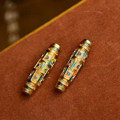 DIY  Ancient Dzi Beads Loose Beads Bead Pendant Enamel Jewelry