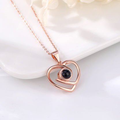 Collier Cœur Éternel avec Photo Cachée
