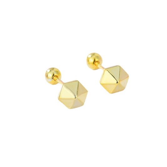 Boucles d'oreilles à tige pyramidales