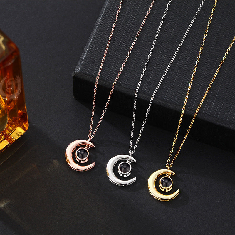 Mondwächter-Halskette mit verstecktem Foto