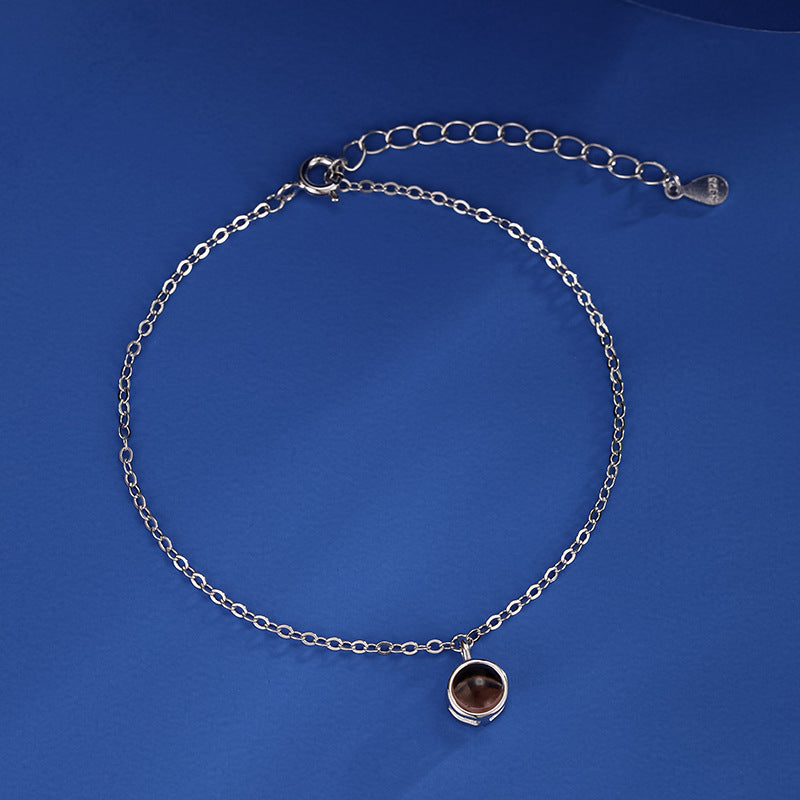 Bracelet cercle de projection photo personnalisé 
