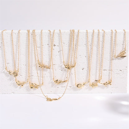 Collier délicat avec fleur de naissance