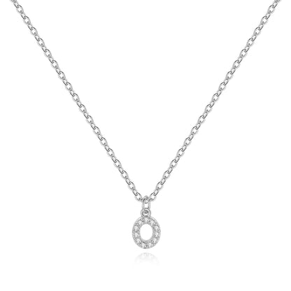 Pavé-Halskette mit Großbuchstaben