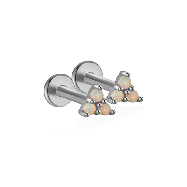Opal Trio Sleeper Earrings | 18g