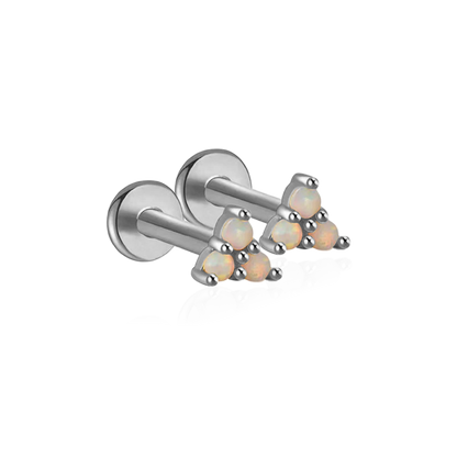 Opal Trio Sleeper Earrings | 18g