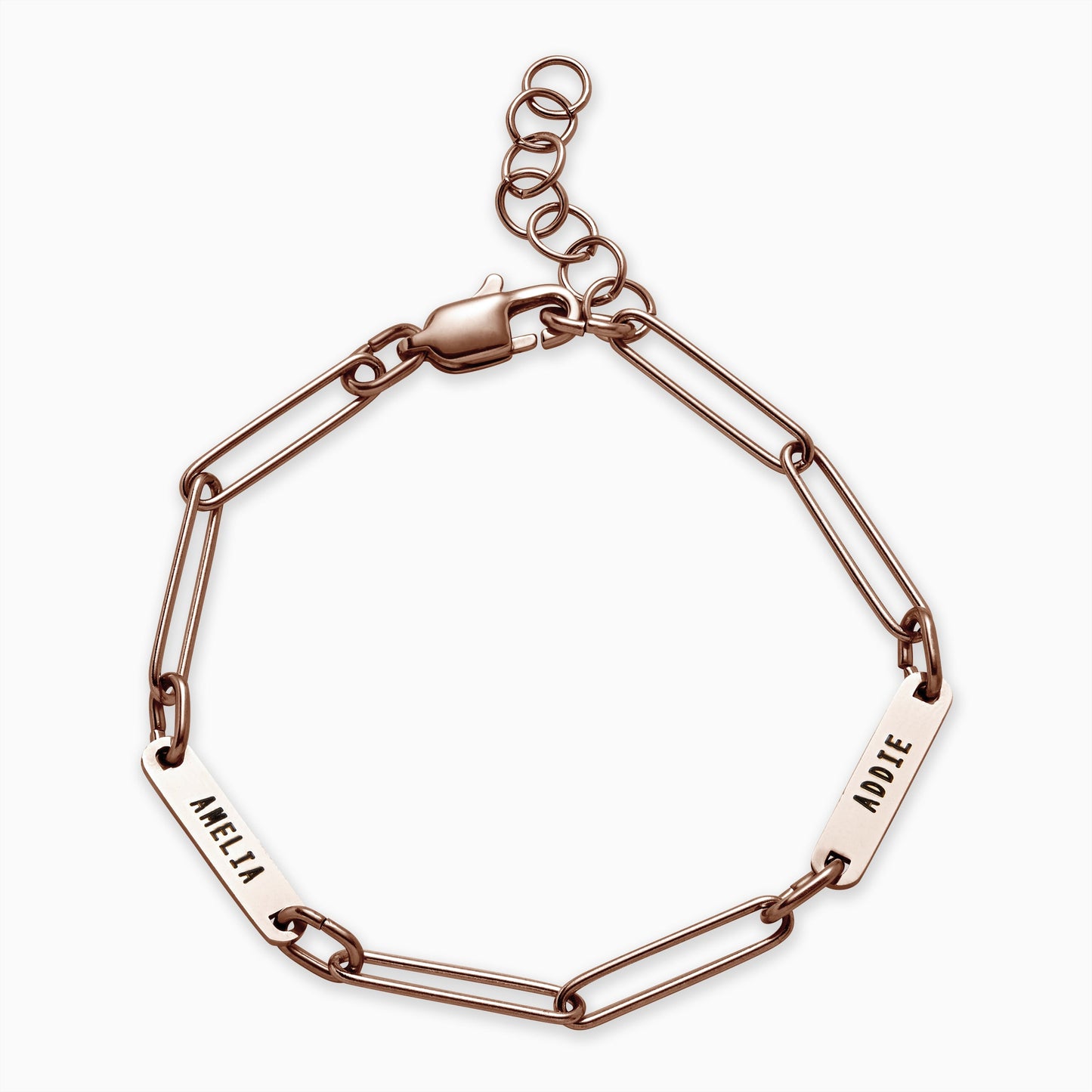 Paperclip Bracelet With Names