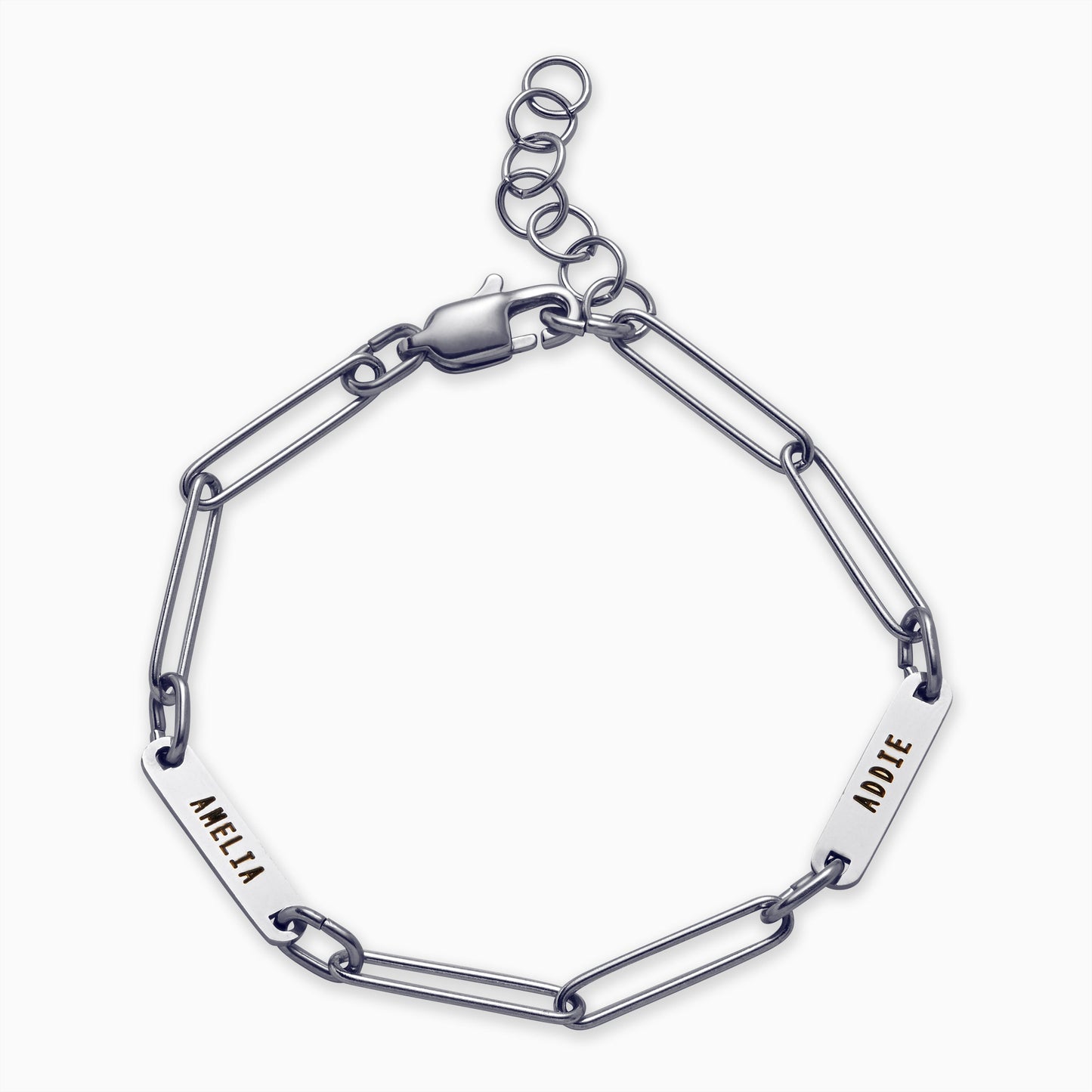 Paperclip Bracelet With Names