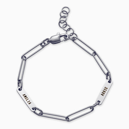 Paperclip Bracelet With Names
