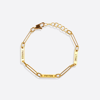 Paperclip Bracelet With Names