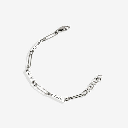 Paperclip Bracelet With Names