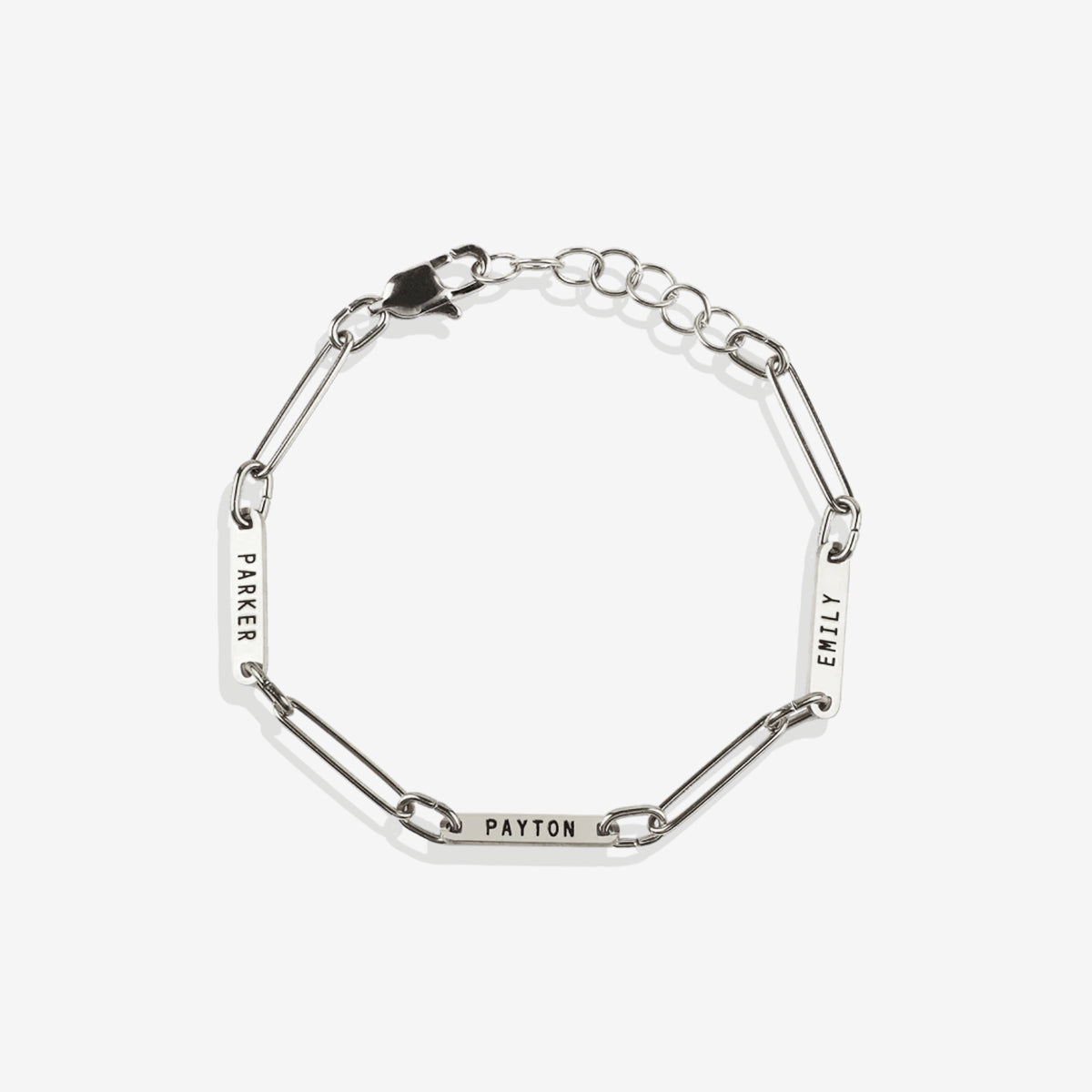 Paperclip Bracelet With Names