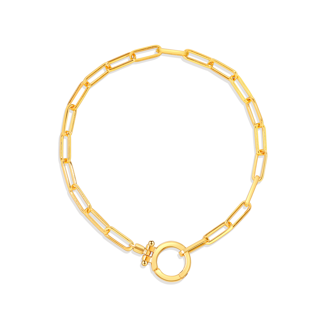 Bracelet trombone menthe