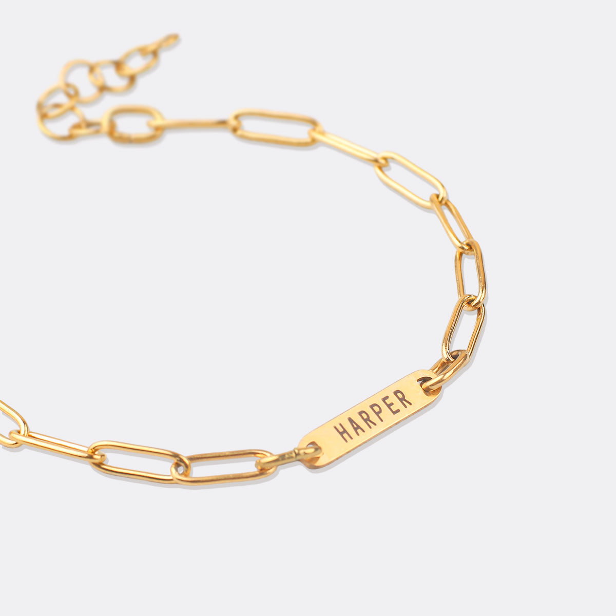 Paperclip Bracelet With Names