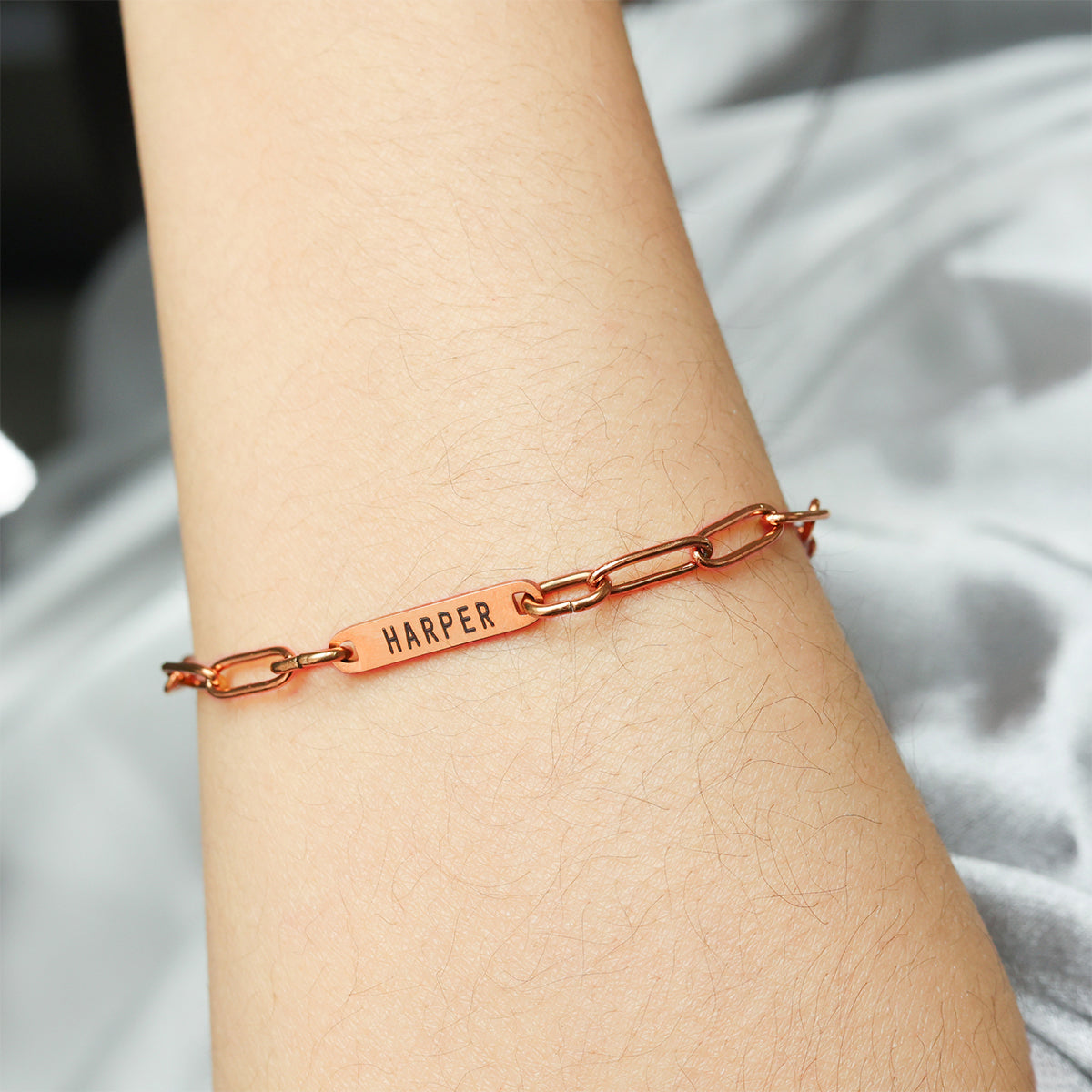 Paperclip Bracelet With Names