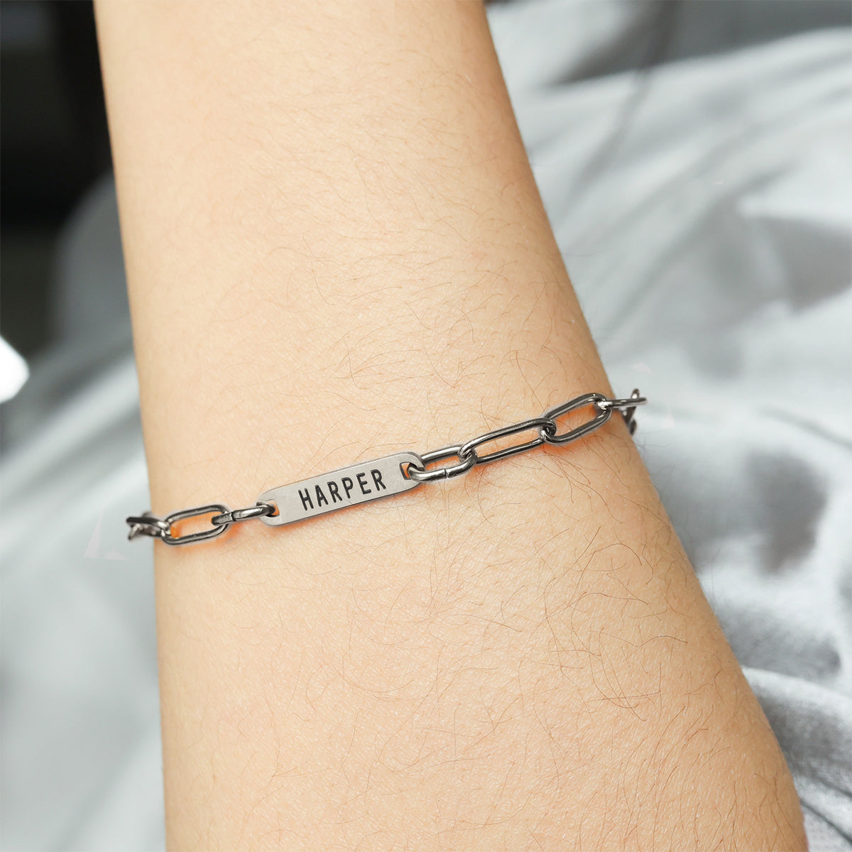 Paperclip Bracelet With Names