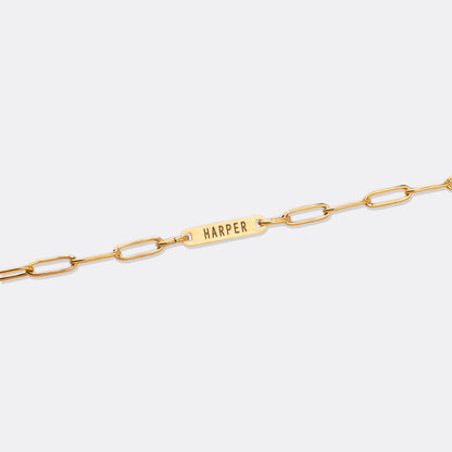 Paperclip Bracelet With Names