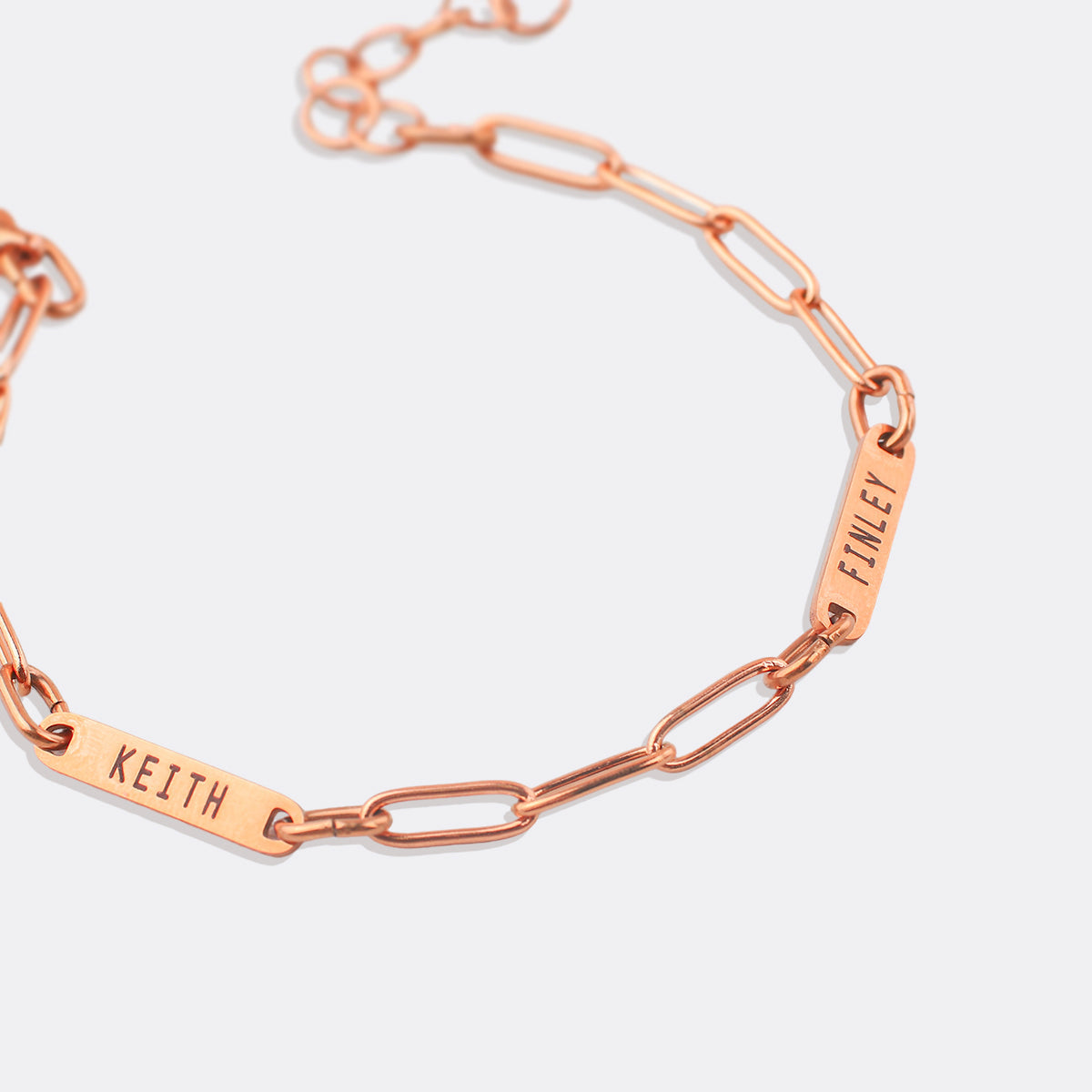 Paperclip Bracelet With Names