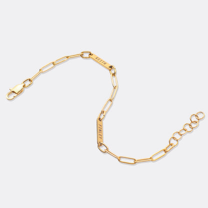 Paperclip Bracelet With Names
