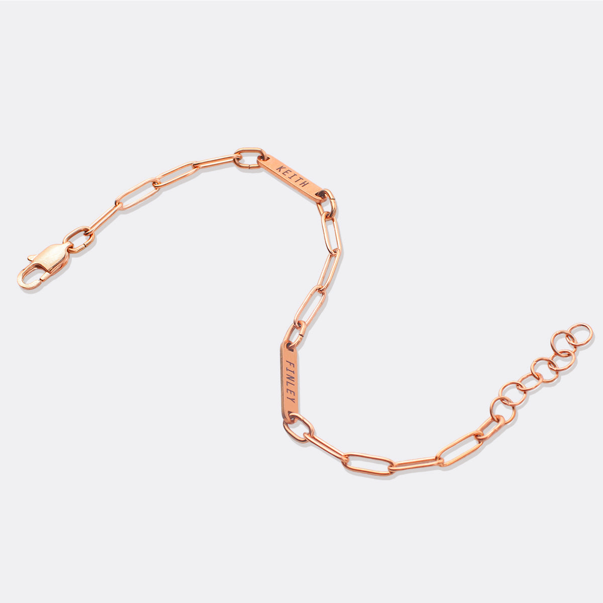 Paperclip Bracelet With Names