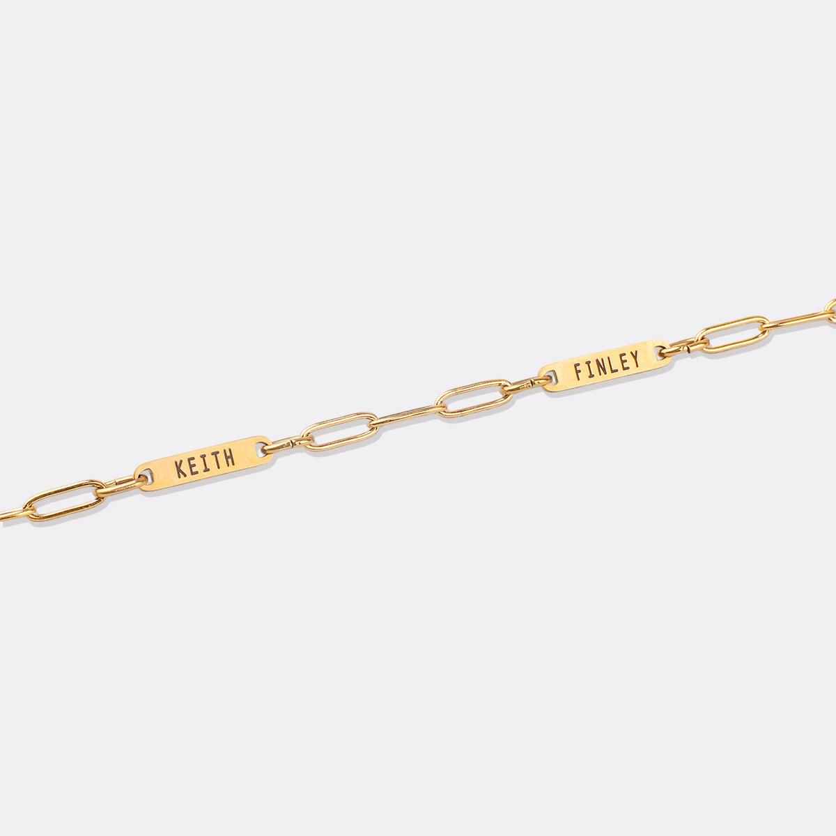 Paperclip Bracelet With Names