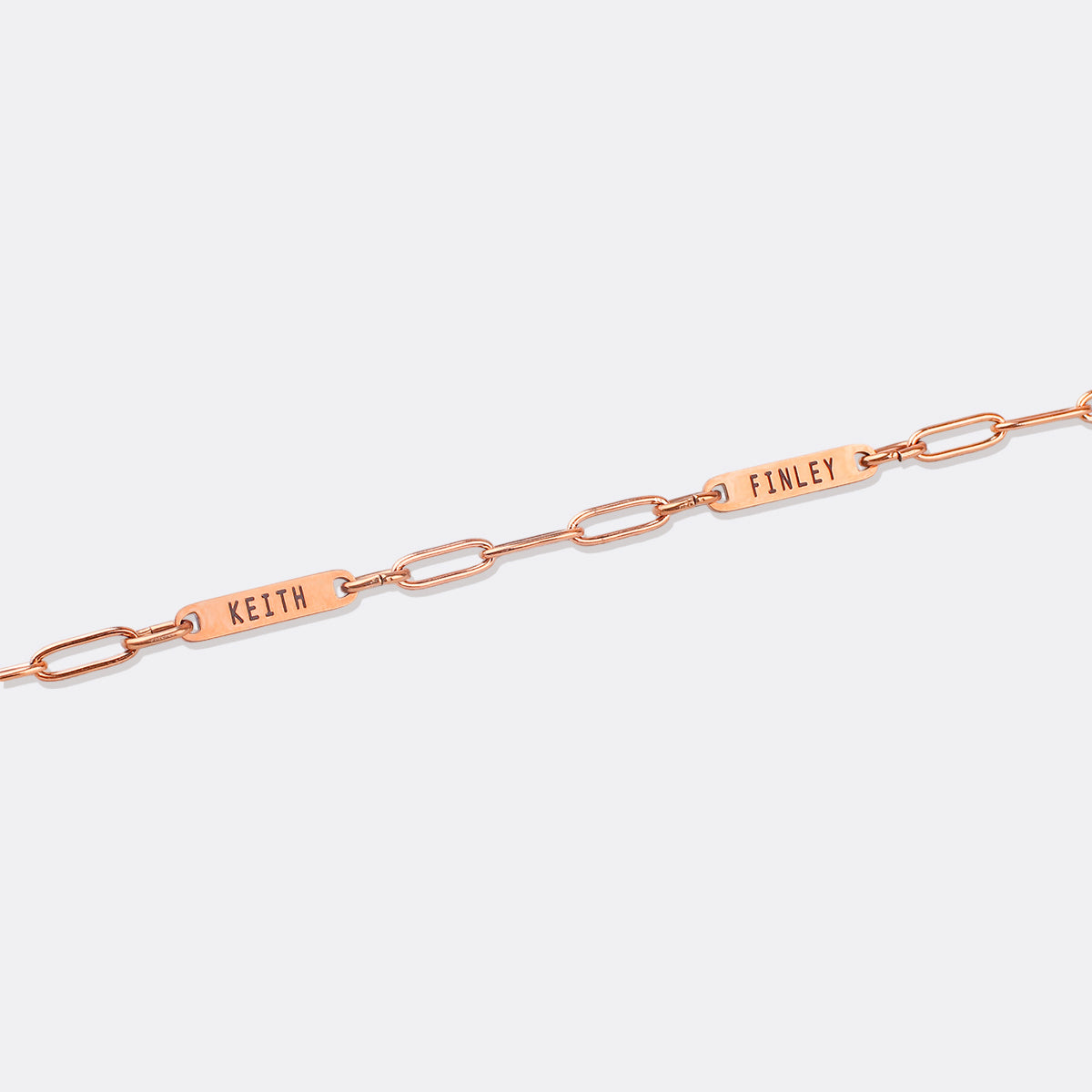 Paperclip Bracelet With Names
