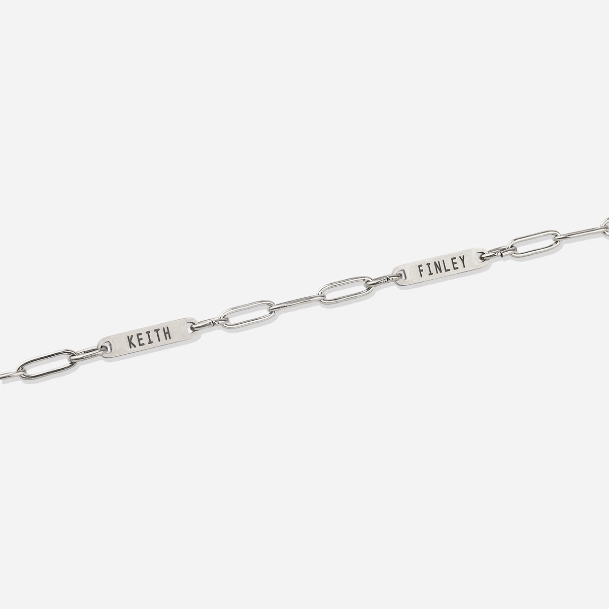 Paperclip Bracelet With Names