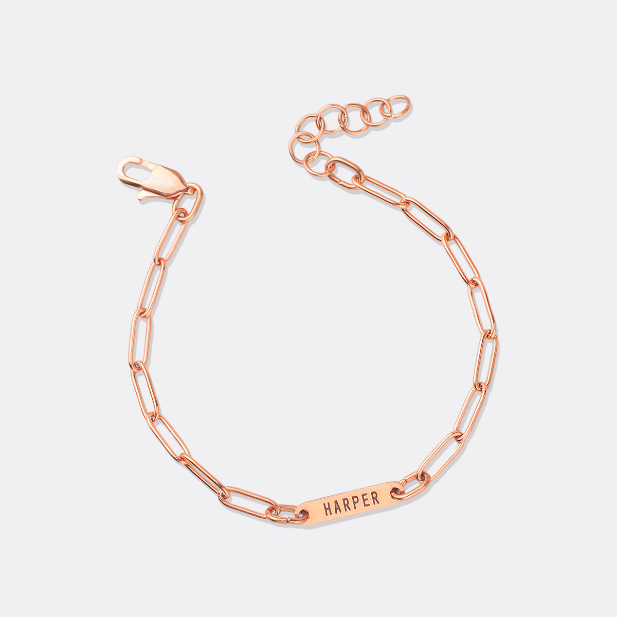 Paperclip Bracelet With Names