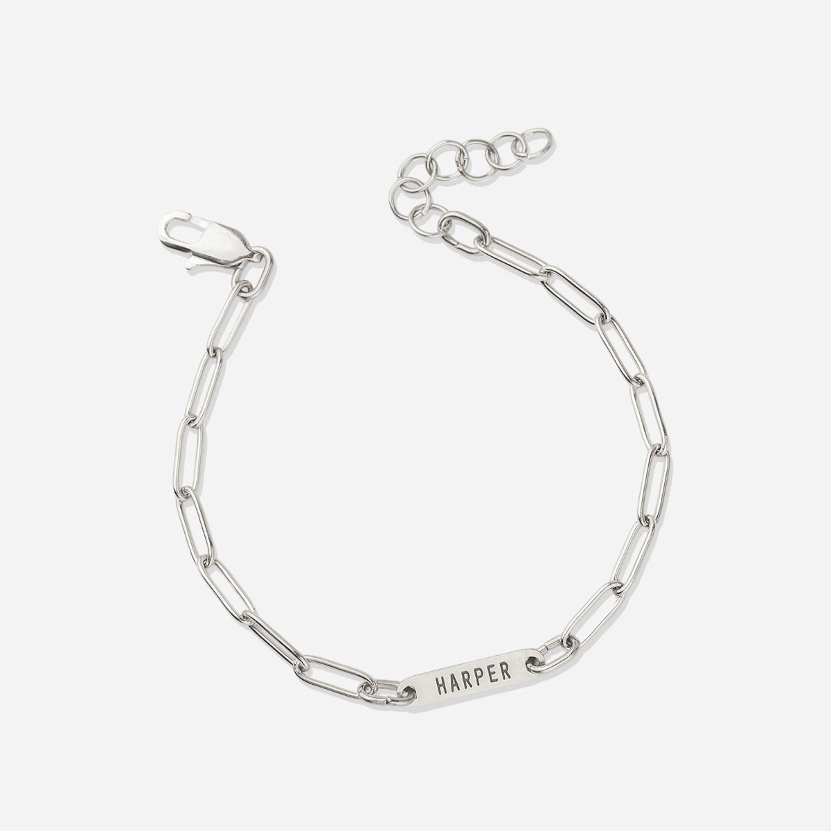 Paperclip Bracelet With Names