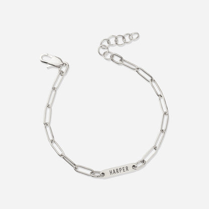 Paperclip Bracelet With Names