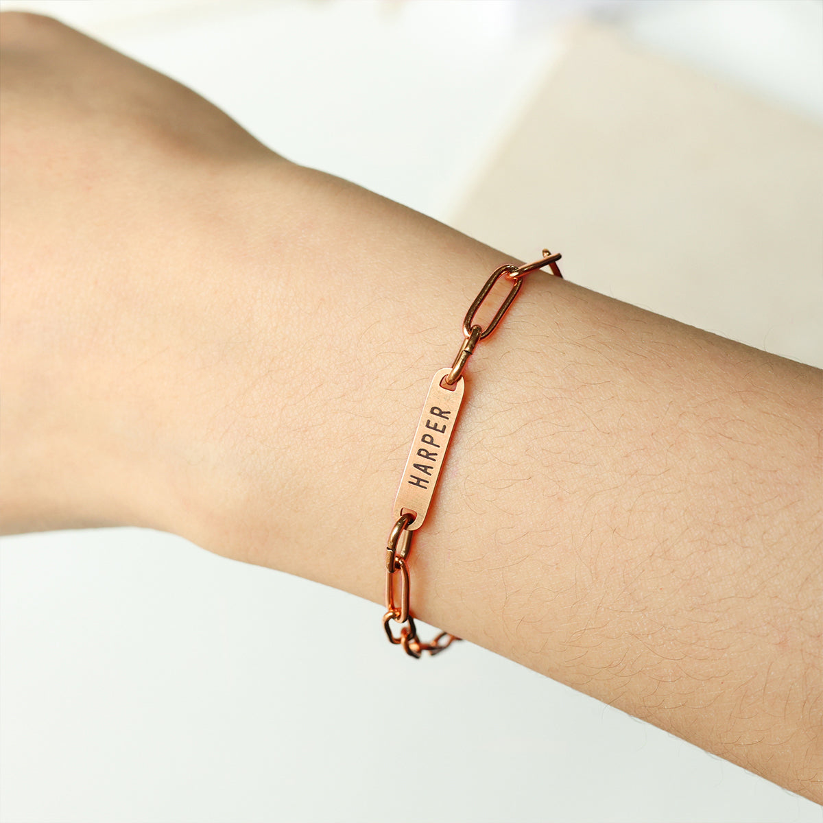 Paperclip Bracelet With Names