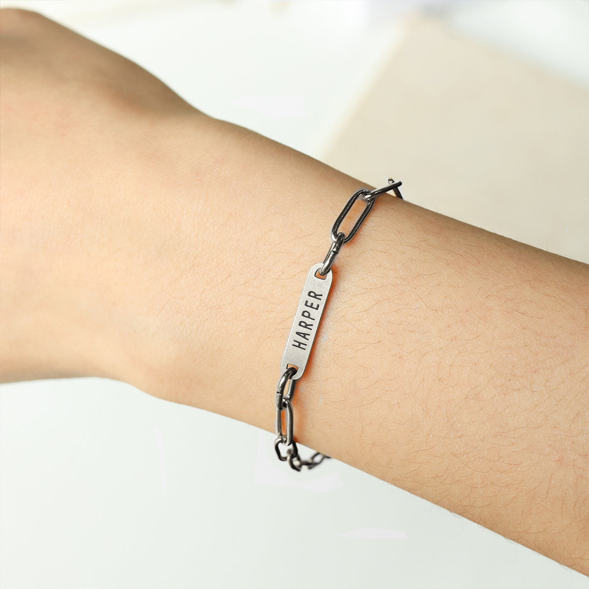 Paperclip Bracelet With Names