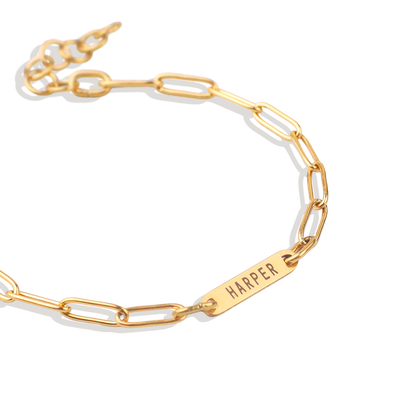 Paperclip Bracelet With Names