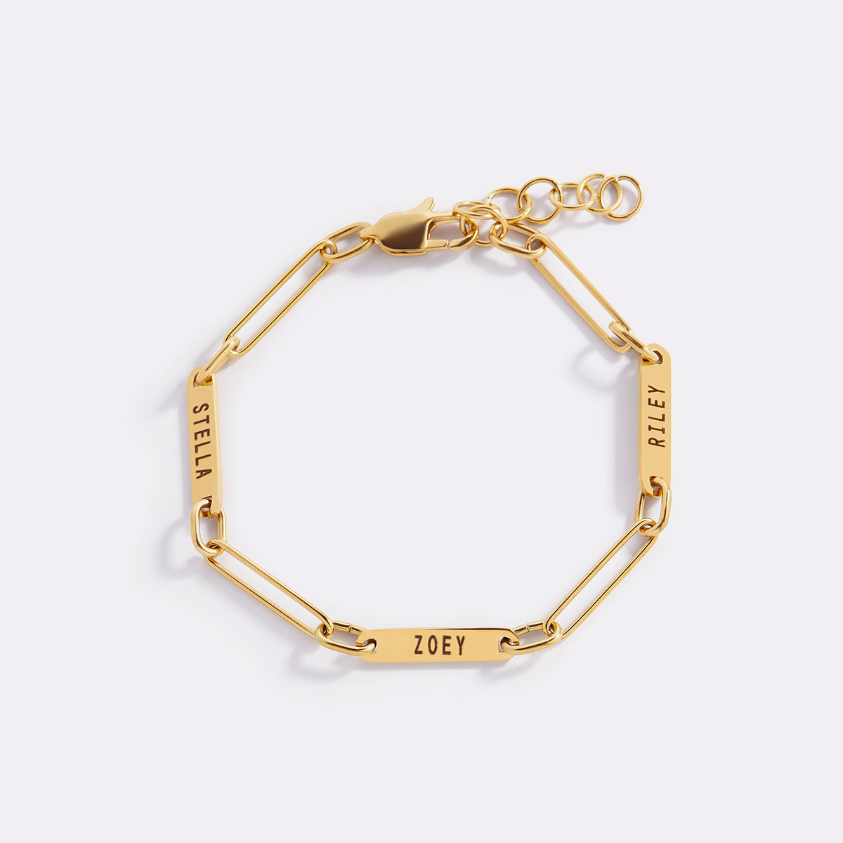 Paperclip Bracelet With Names