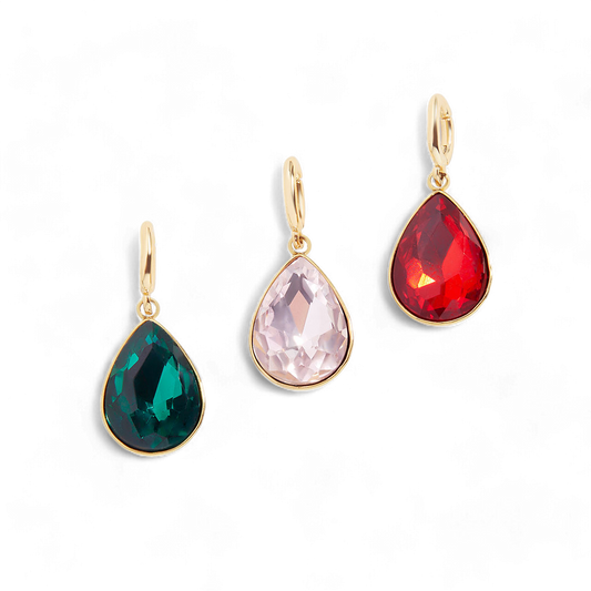 Teardrop Birthstone Charm