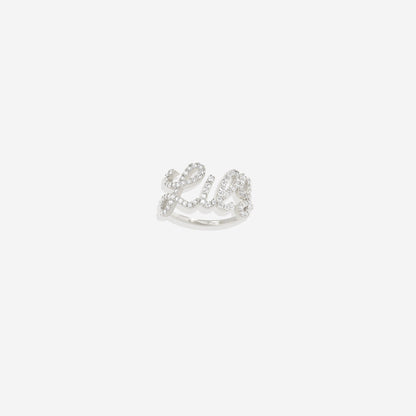 Pave Name Ring